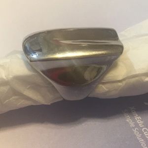 Stainless Steel Smooth Saddle Back Ring